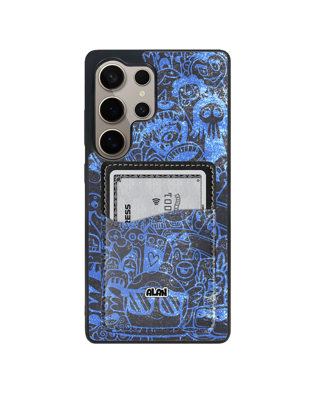 Android Phone Wallet Case - Beast Doodle