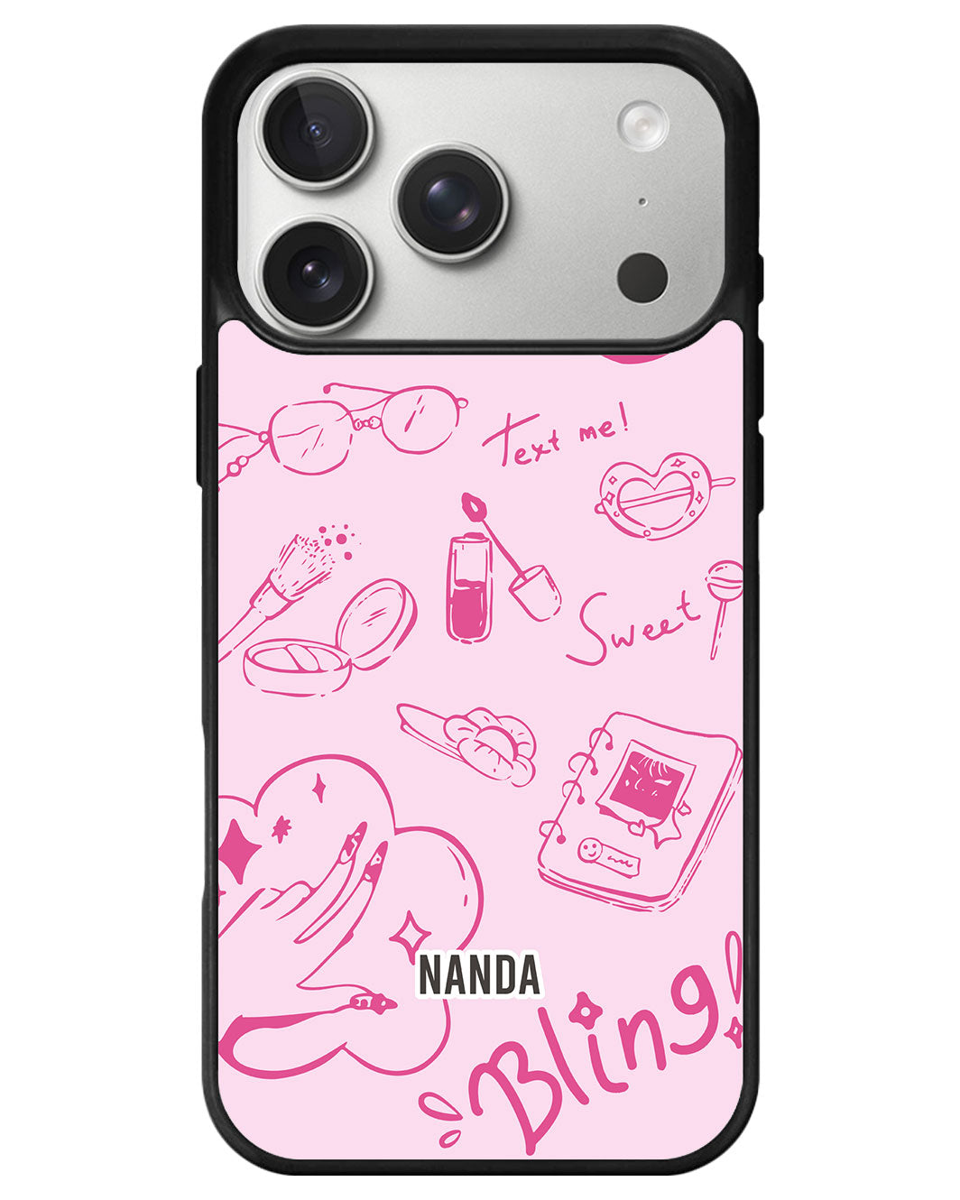 iPhone Premium Glam Case - Girly Notes