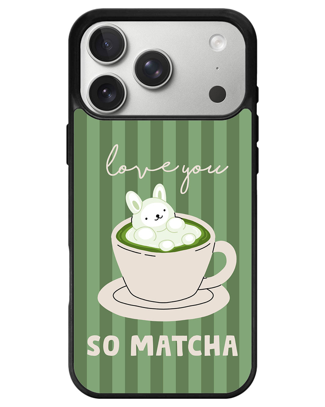 iPhone Premium Glam Case - Matcha Love