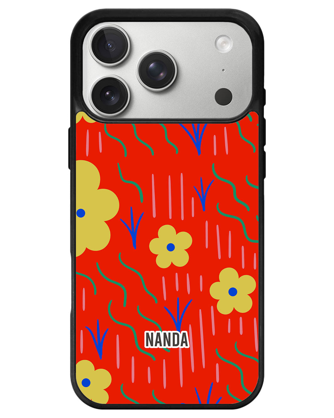 iPhone Premium Glam Case - Scarlet Garden