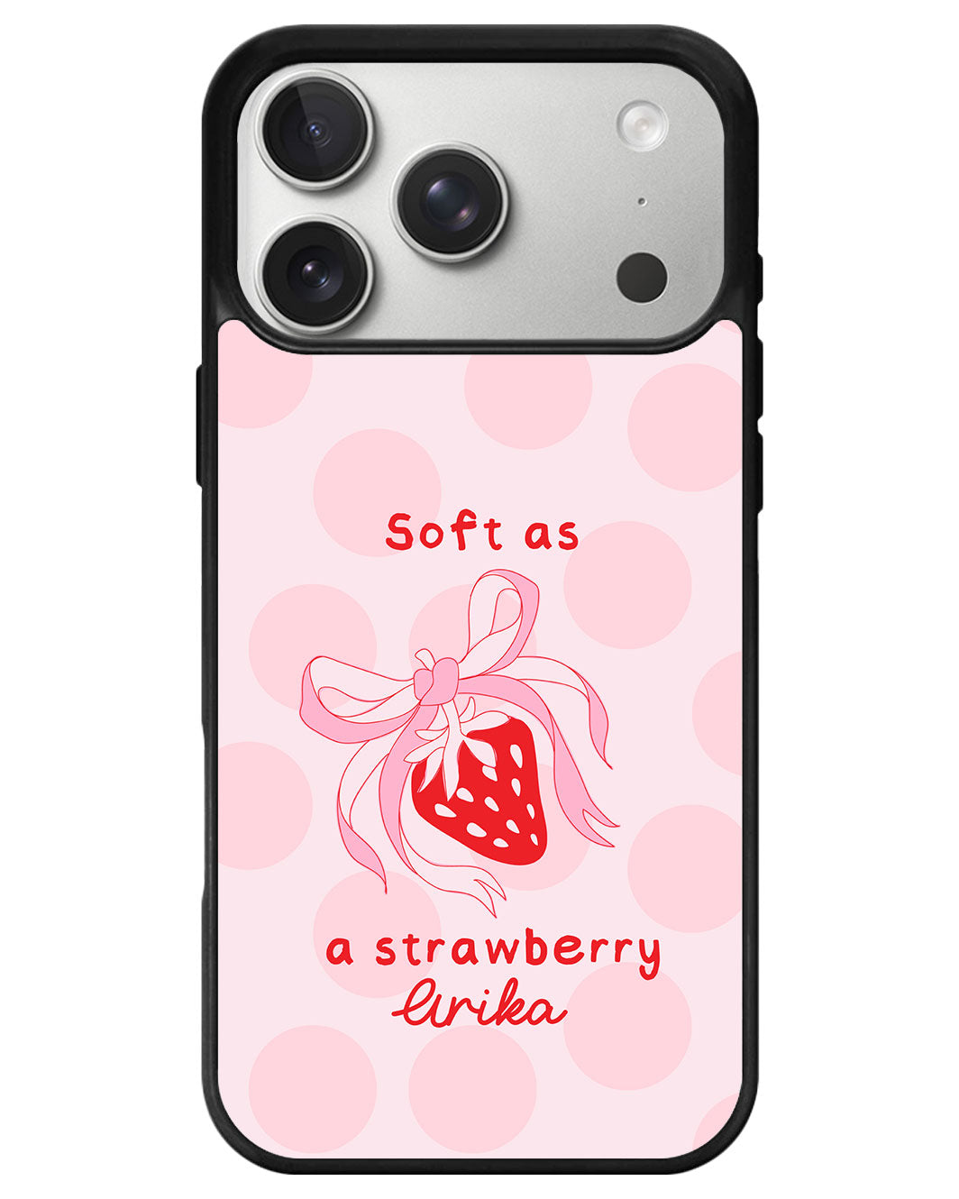 iPhone Premium Glam Case - Strawberry Softie
