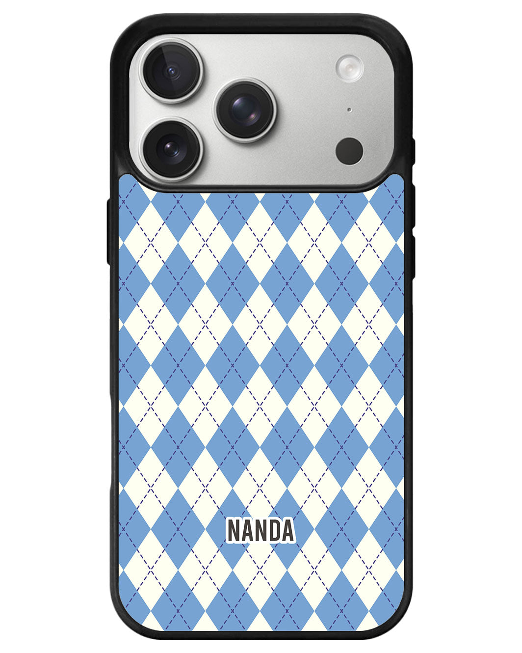 iPhone Premium Glam Case - Winter Argyle