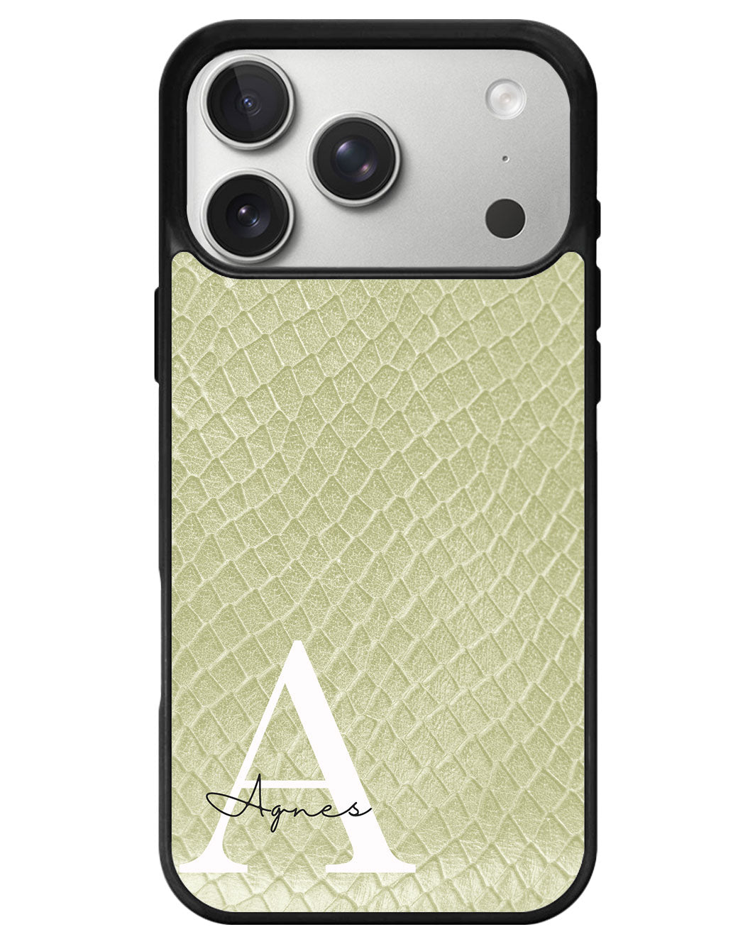 iPhone Premium Glam Case - Ivory Serpentine