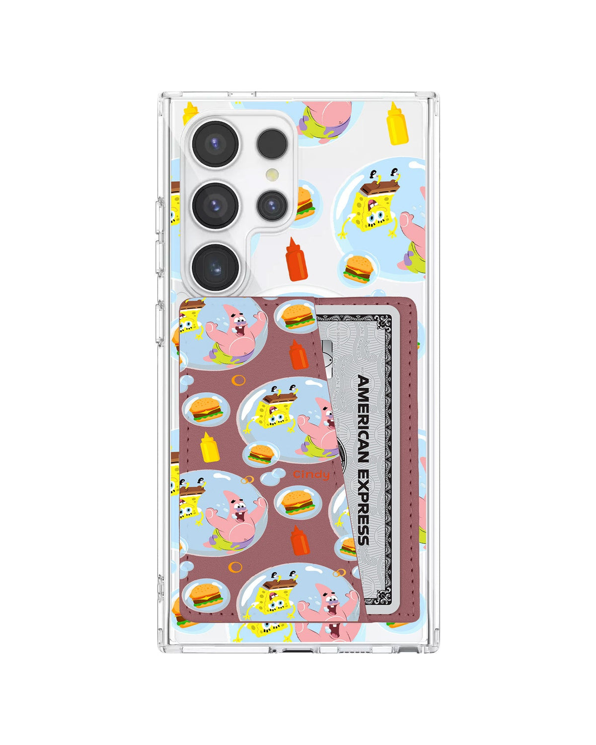 Android Leather Wallet Case - Bubble Patty
