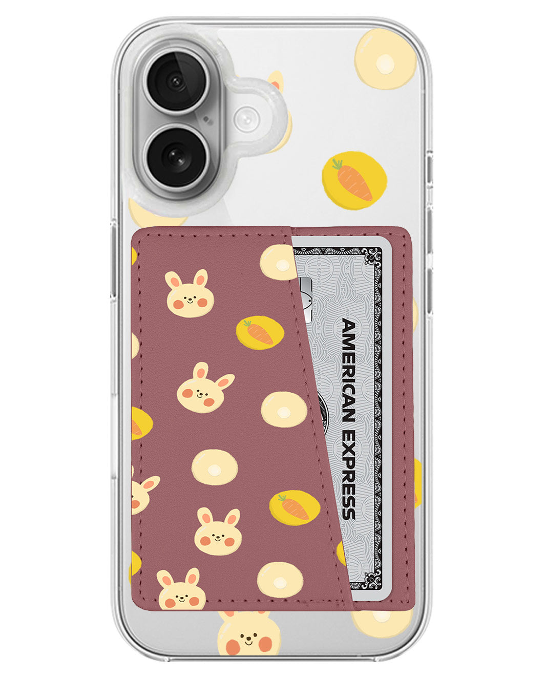 iPhone Leather Wallet Case - Bunnymoji