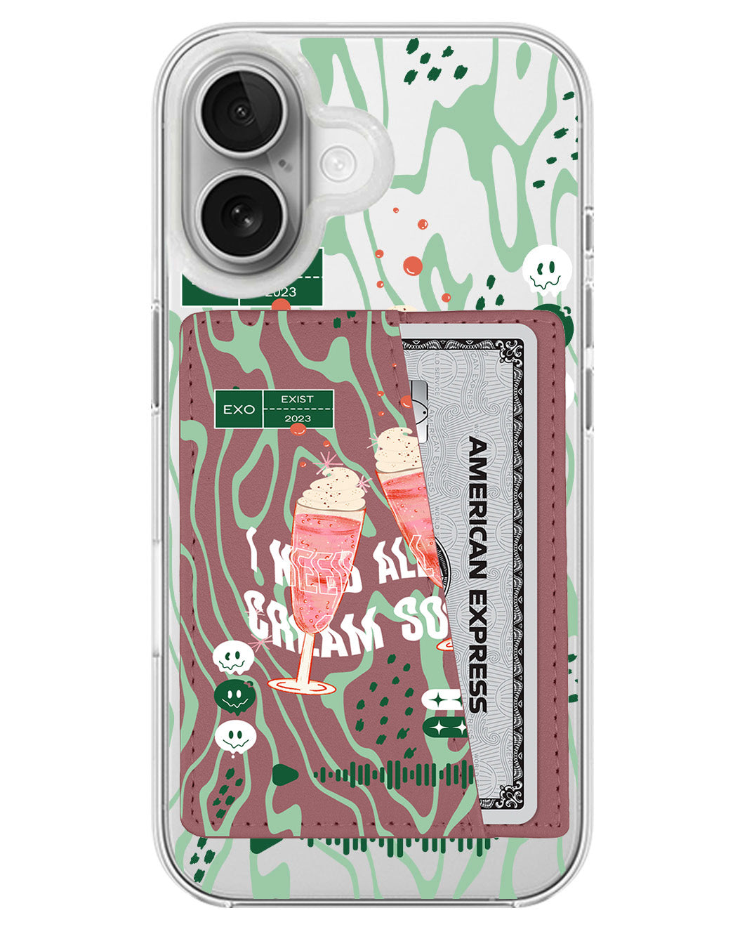 iPhone Leather Wallet Case - EXO 1