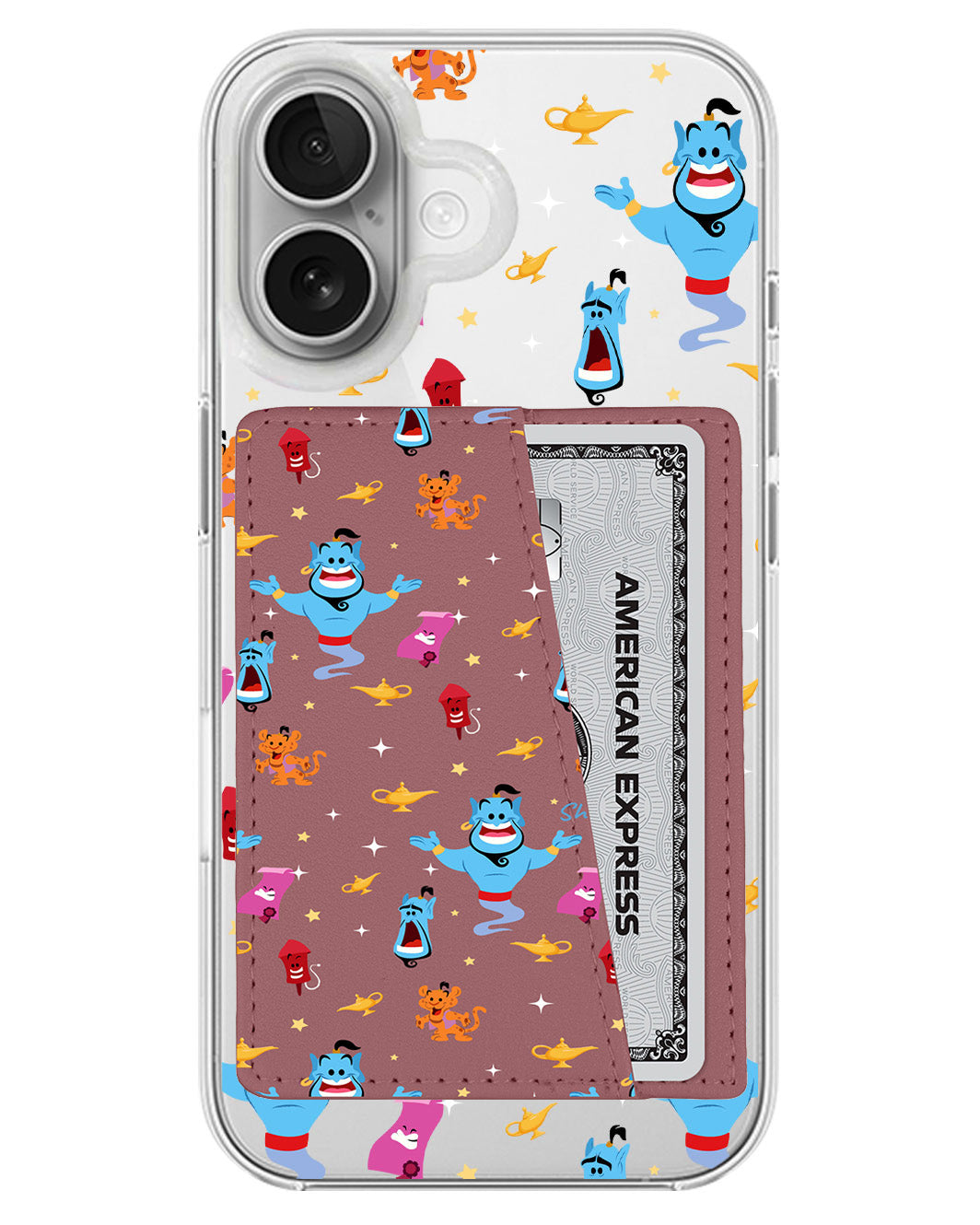 iPhone Leather Wallet Case - Genie The Lamp