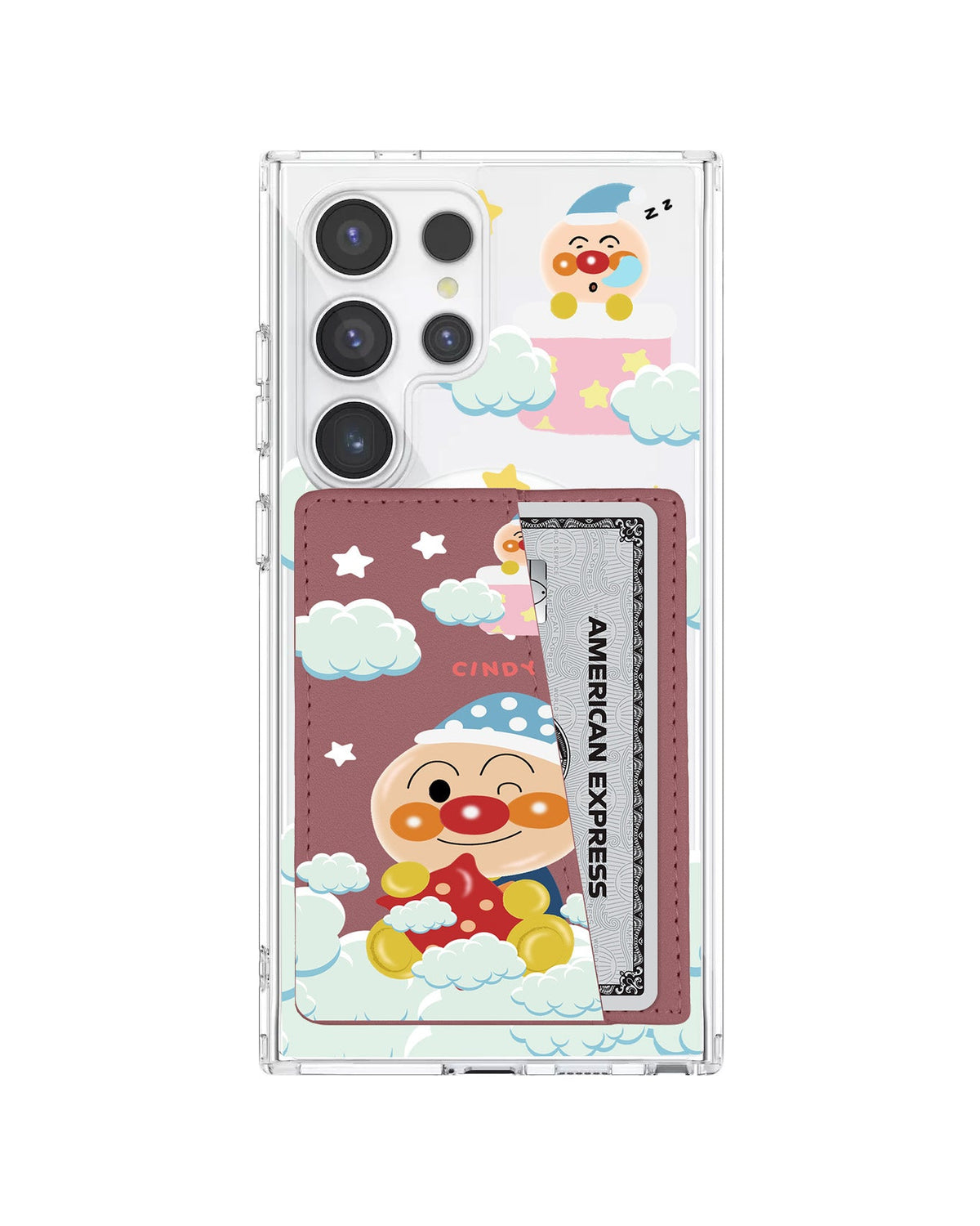 Android Leather Wallet Case - Dreaming Anpanman