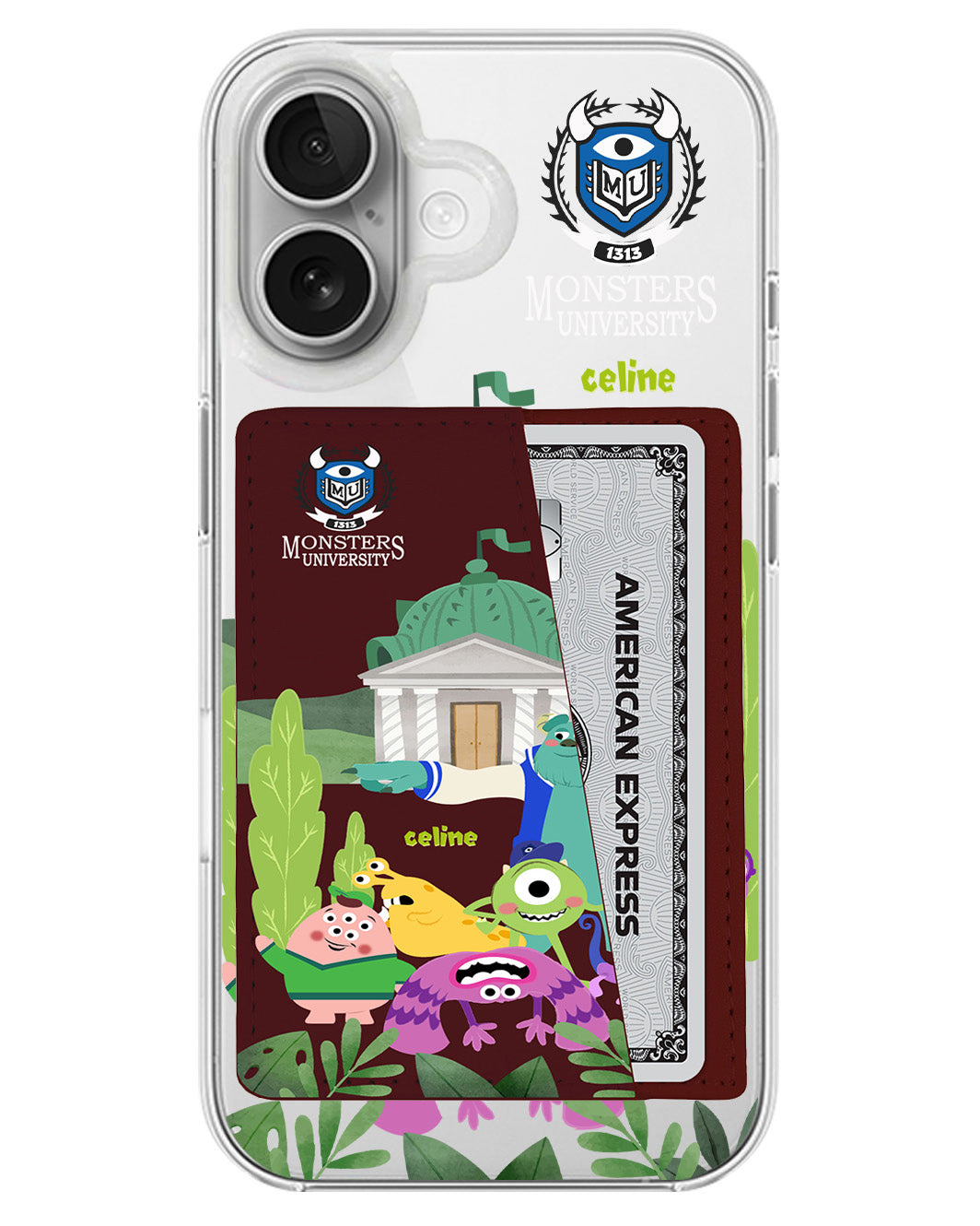iPhone Leather Wallet Case - Monster University