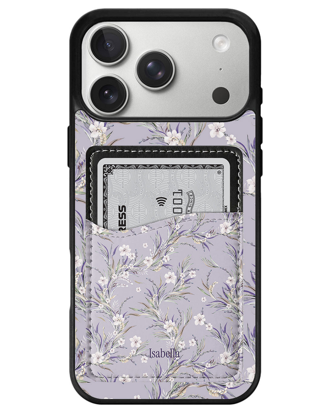 iPhone Phone Wallet Case - Lavender vine
