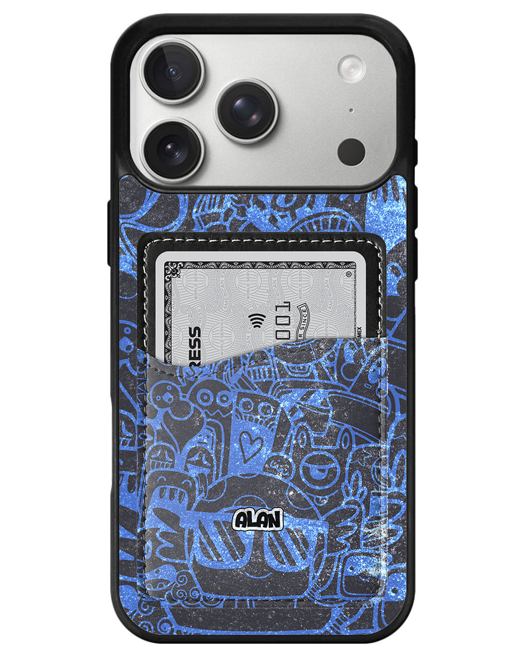 iPhone Phone Wallet Case - Beast Doodle