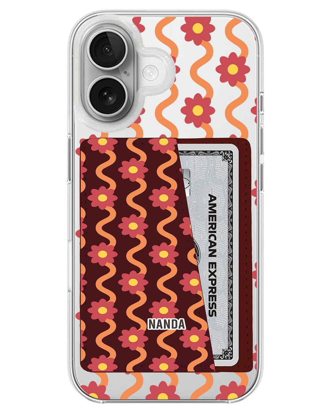 iPhone Leather Wallet Case - Marigold Melody