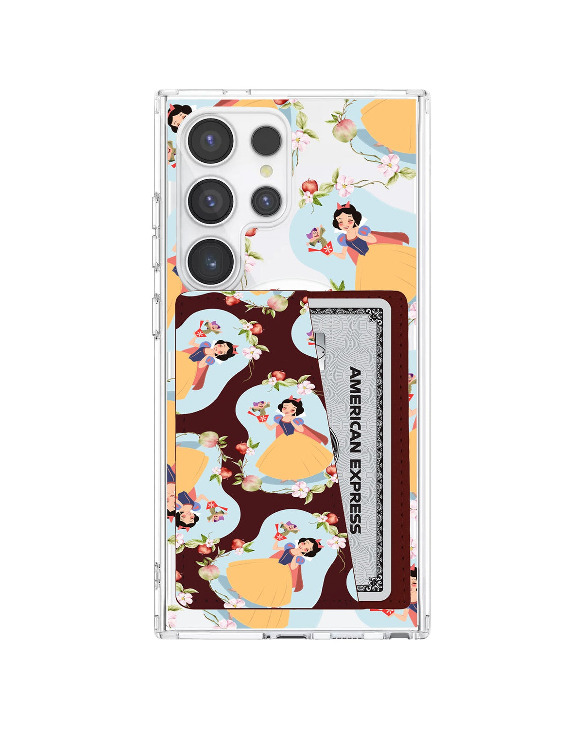 Android Leather Wallet Case - Snow White Pattern