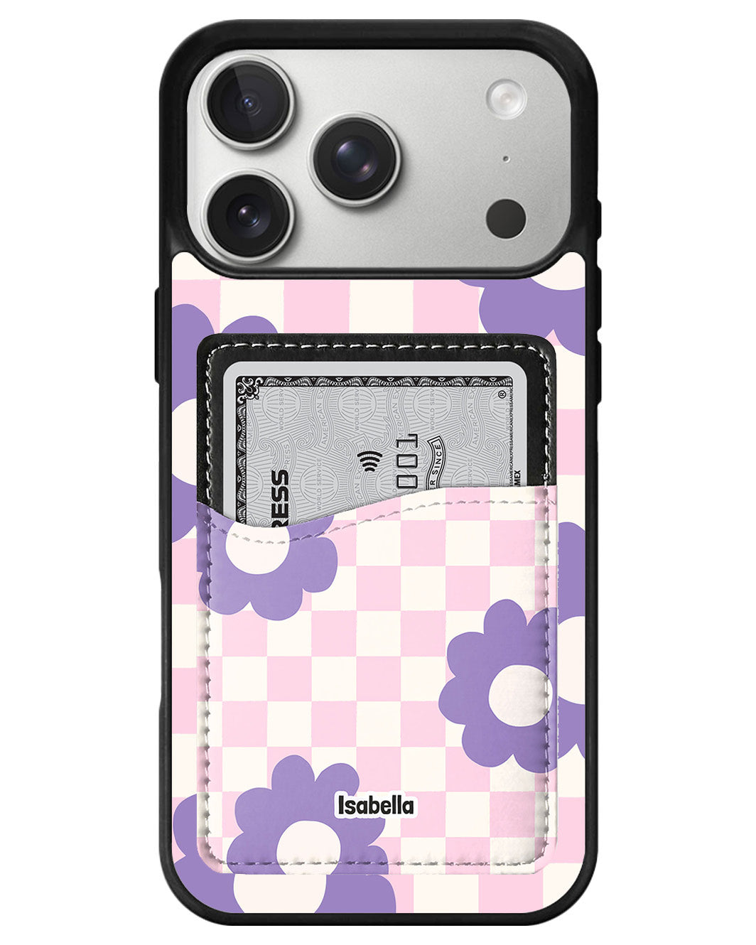iPhone Phone Wallet Case - Lilac groove