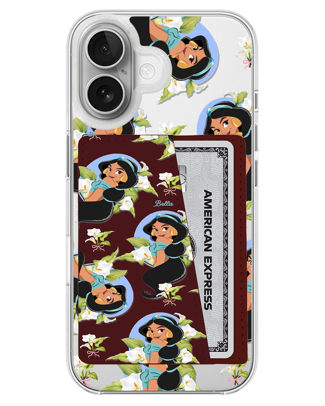 iPhone Leather Wallet Case - Jasmin