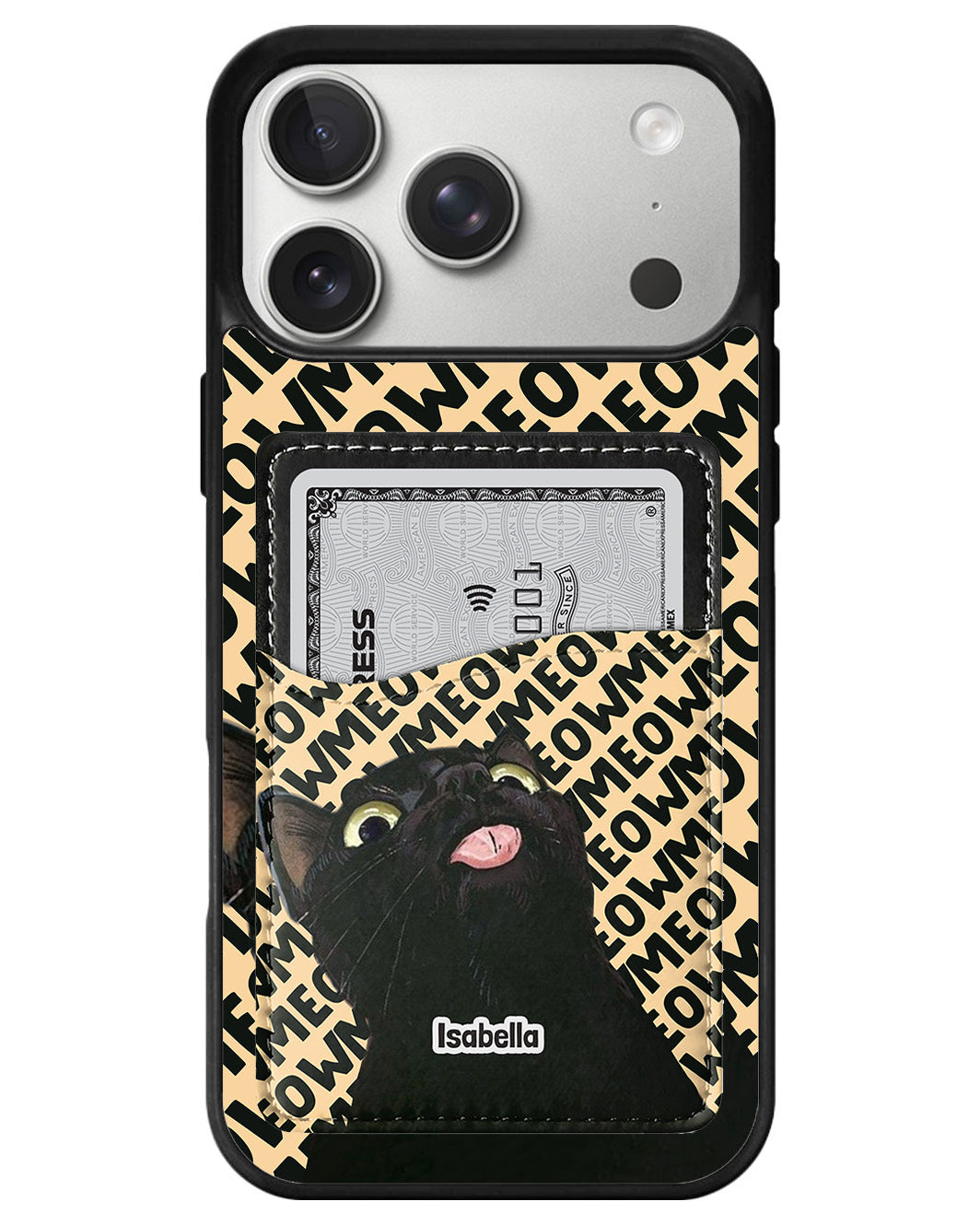 iPhone Phone Wallet Case - Meow