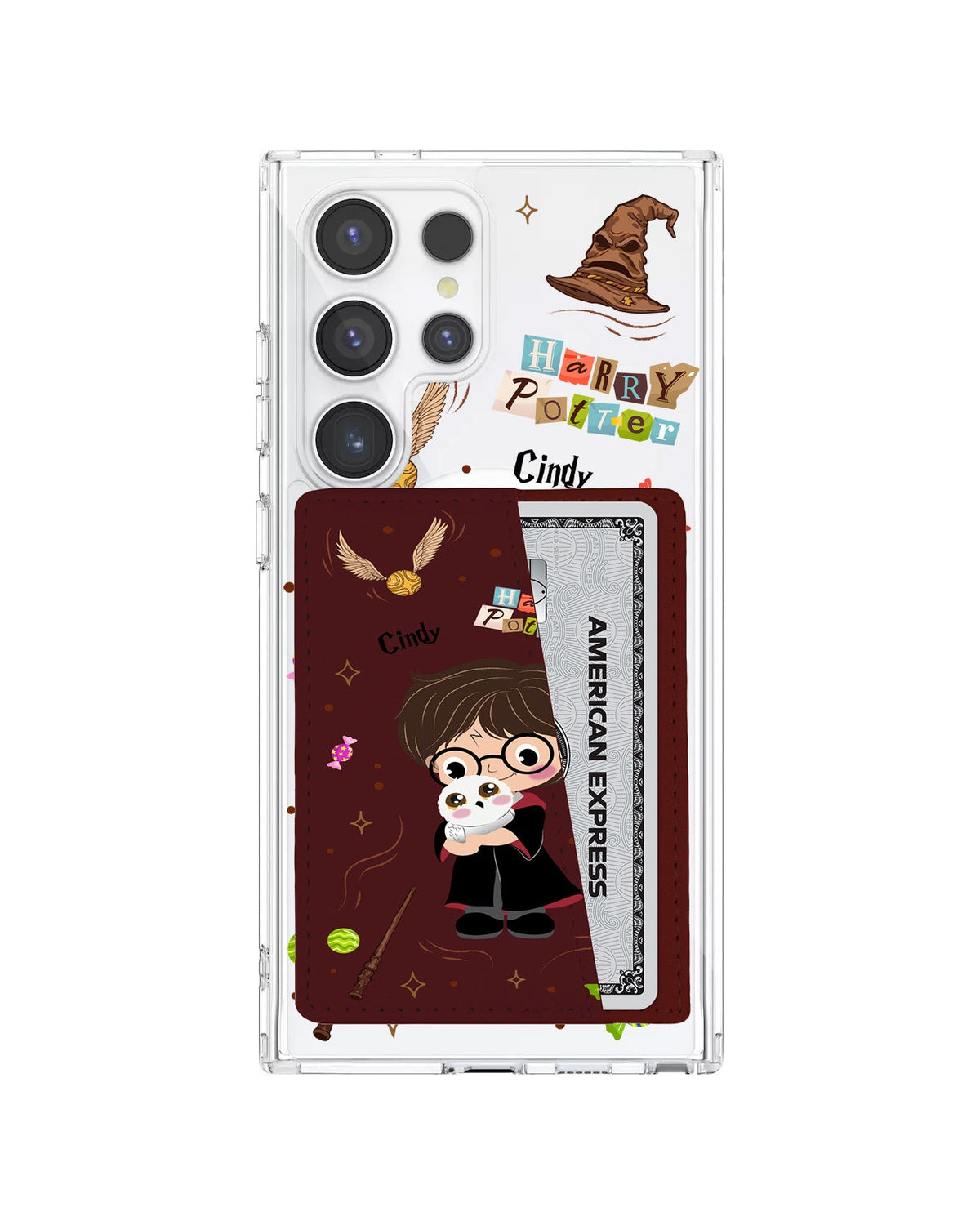Android Leather Wallet Case - Harry & Hedwig