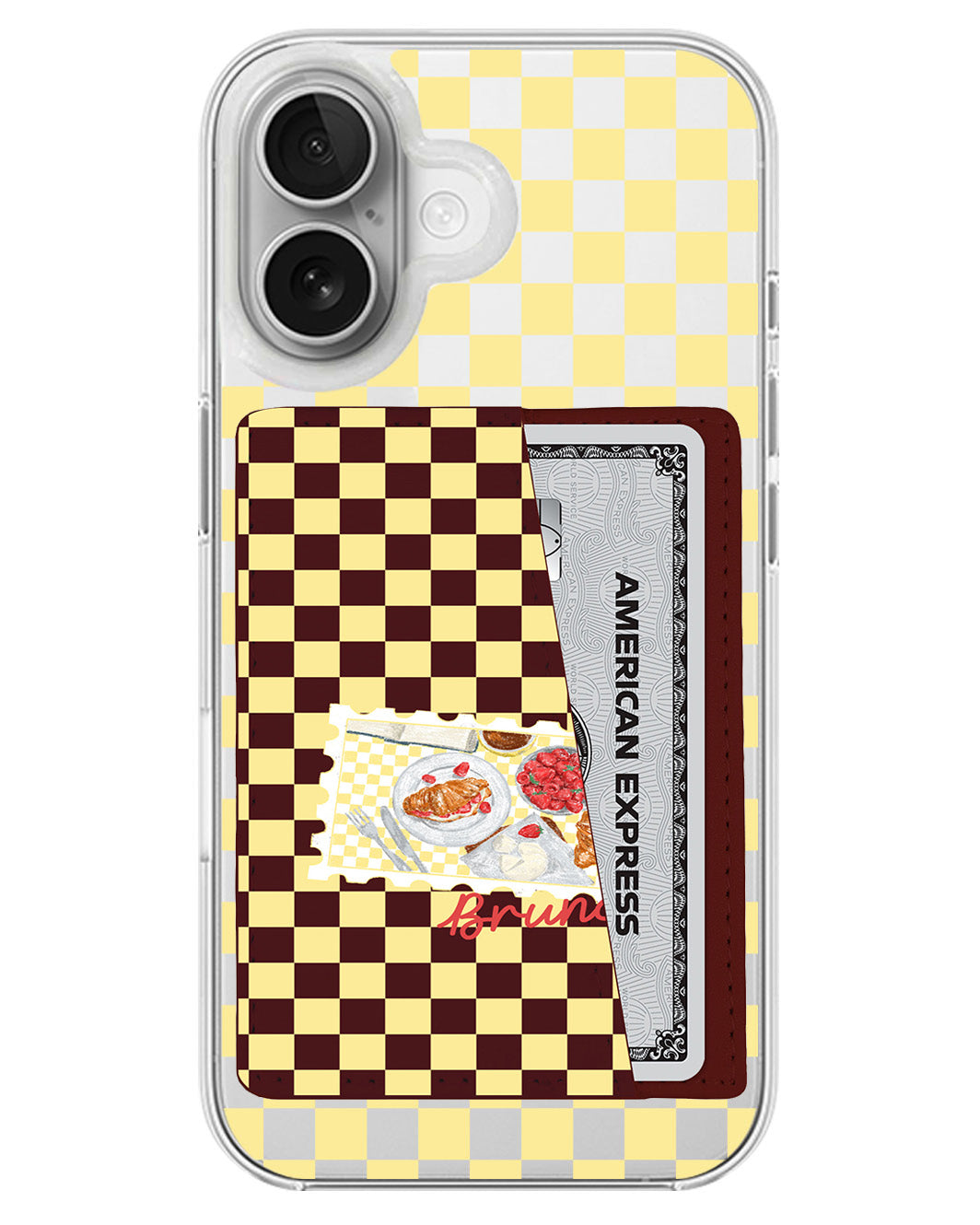 iPhone Leather Wallet Case - Brunch Date