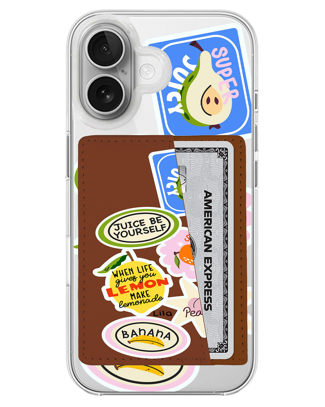 iPhone Leather Wallet Case - Juice Be Yourself