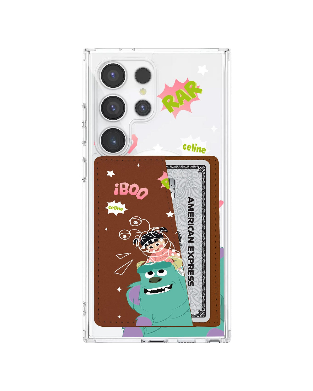 Android Leather Wallet Case - Monster Boo