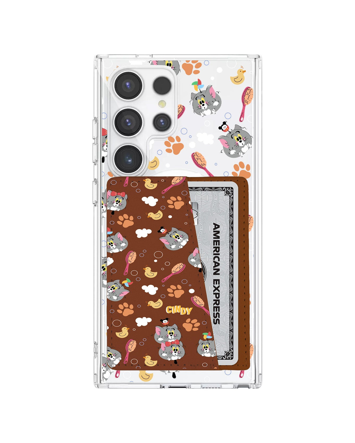 Android Leather Wallet Case - Tom The Cat
