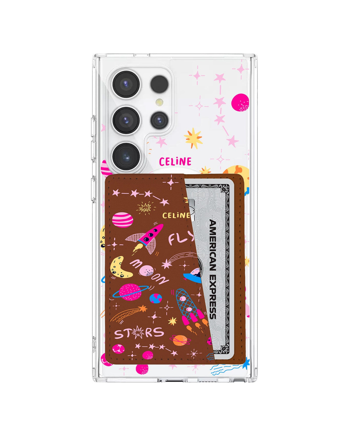 Android Leather Wallet Case - Happy Space