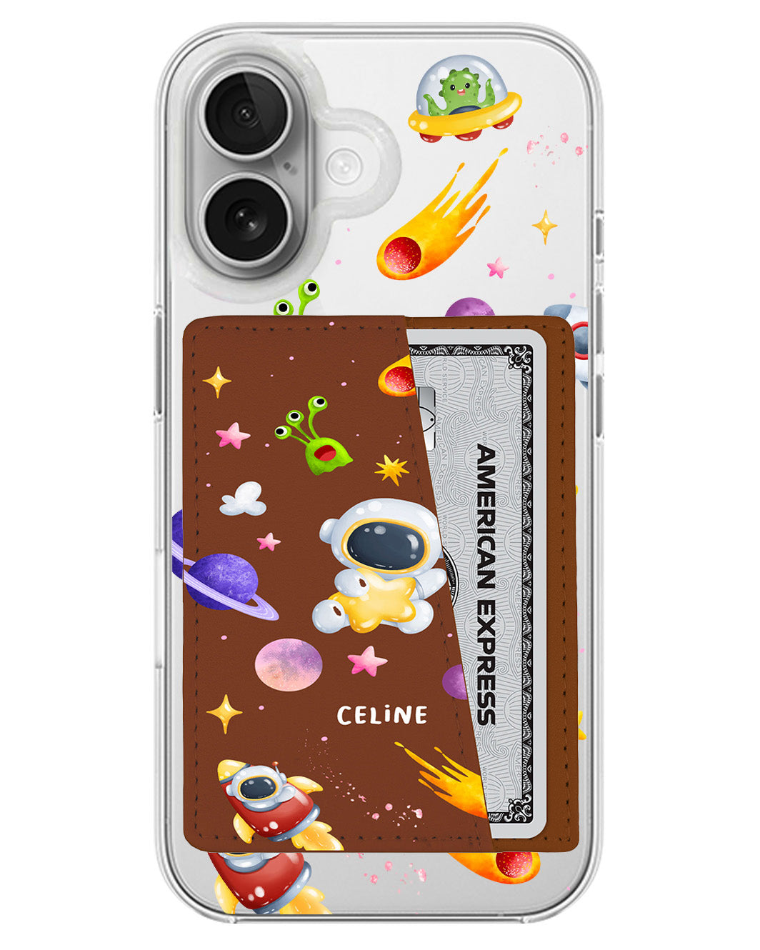 iPhone Leather Wallet Case - Spaceup