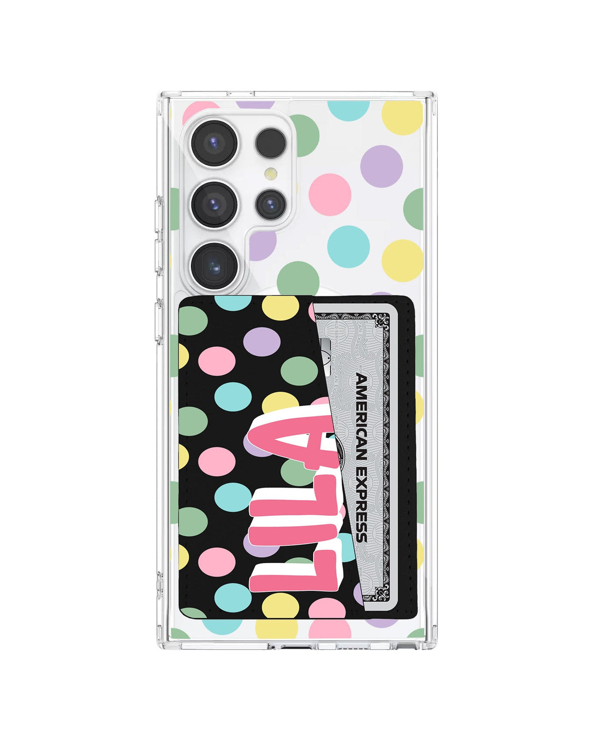 Android Leather Wallet Case - Dotty Delight