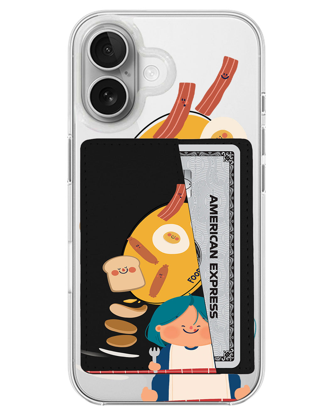 iPhone Leather Wallet Case - Food First