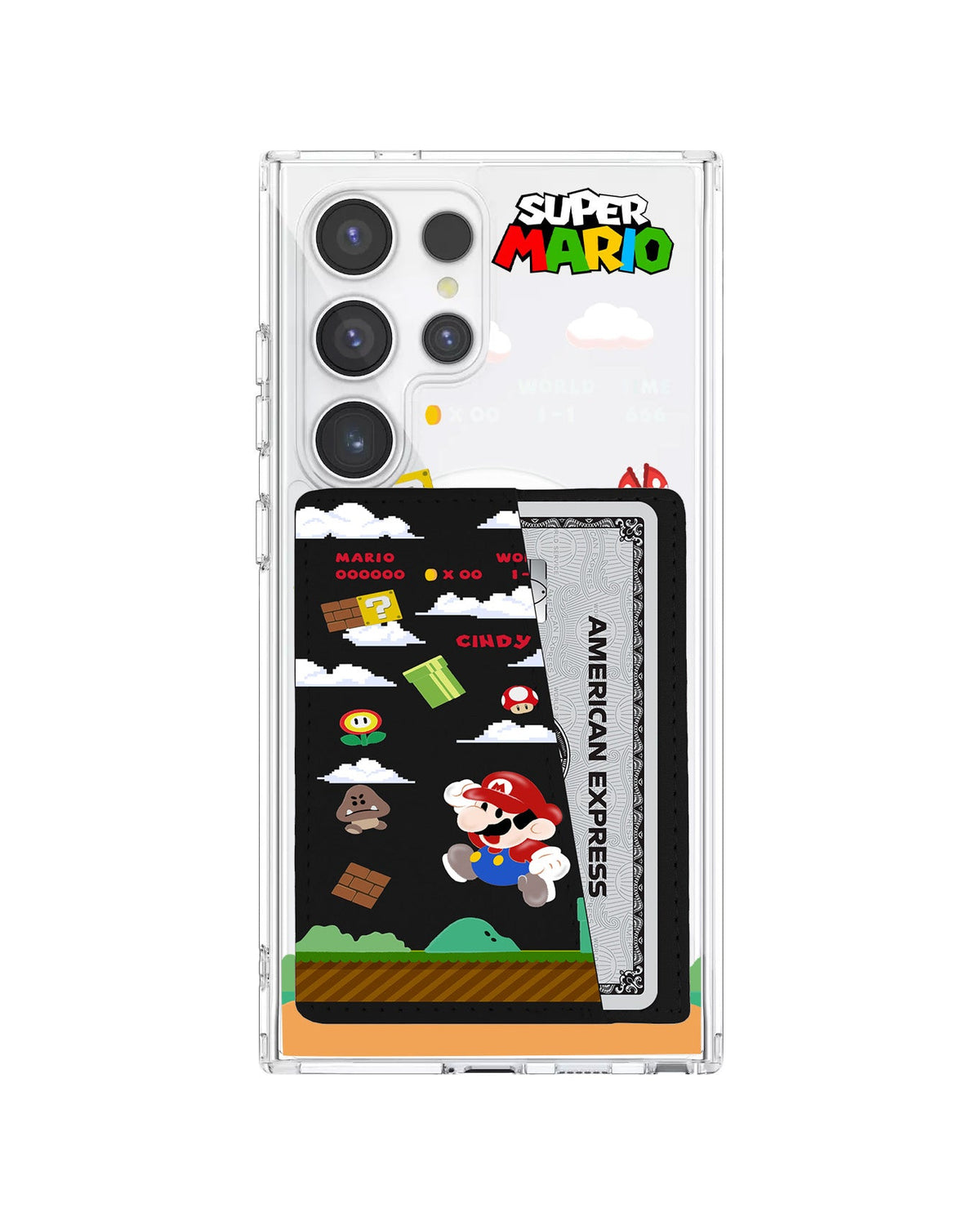 Android Leather Wallet Case - Play Mario