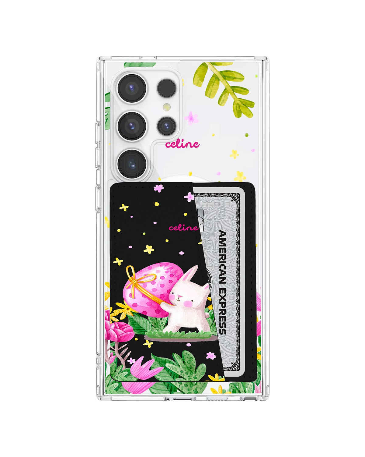 Android Leather Wallet Case - Easter Bunny