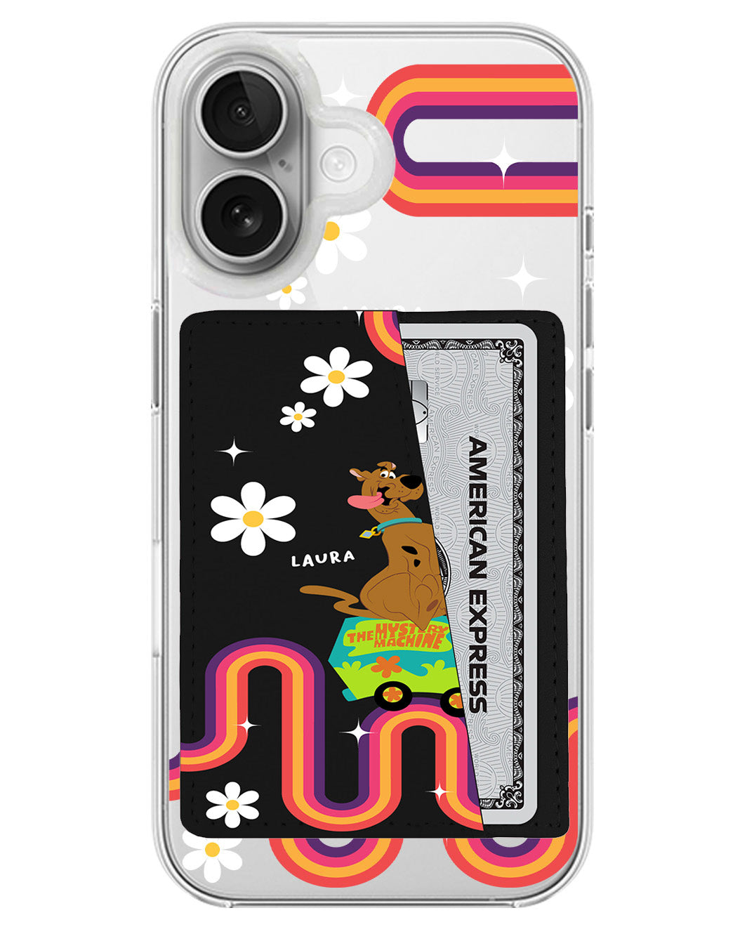 iPhone Leather Wallet Case - The Mystery Machine