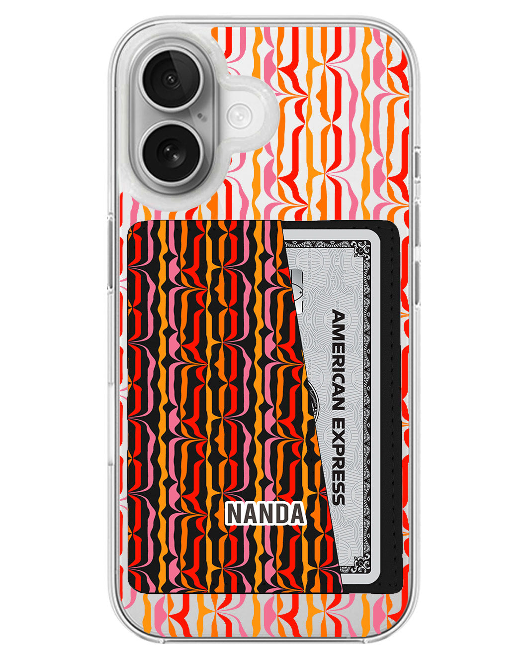 iPhone Leather Wallet Case - Sunset Groove