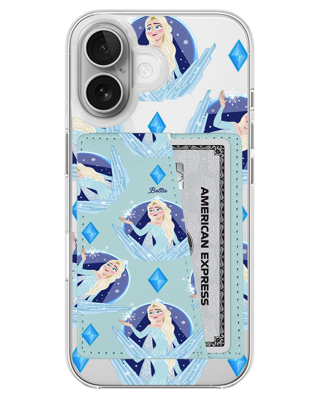 iPhone Leather Wallet Case - Elsa