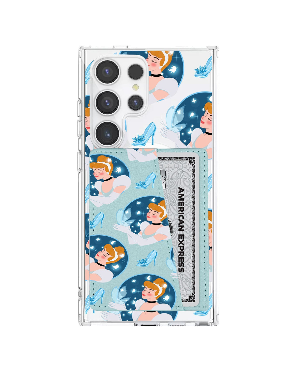 Android Leather Wallet Case - Cinderella Pattern