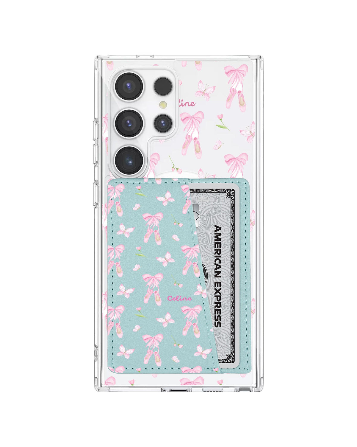 Android Leather Wallet Case - Ballerina Fly