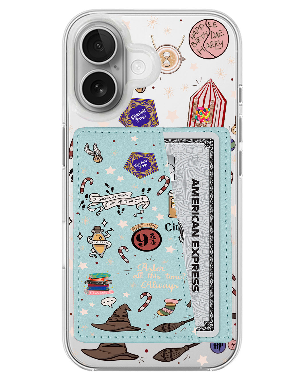 iPhone Leather Wallet Case - Magic Potter