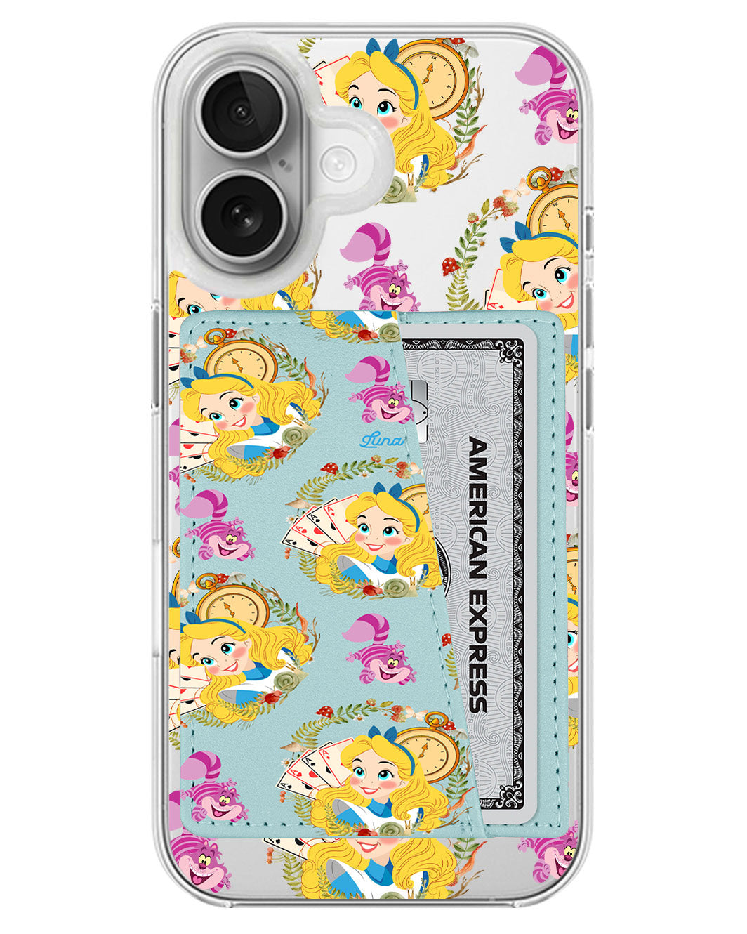iPhone Leather Wallet Case - Alice
