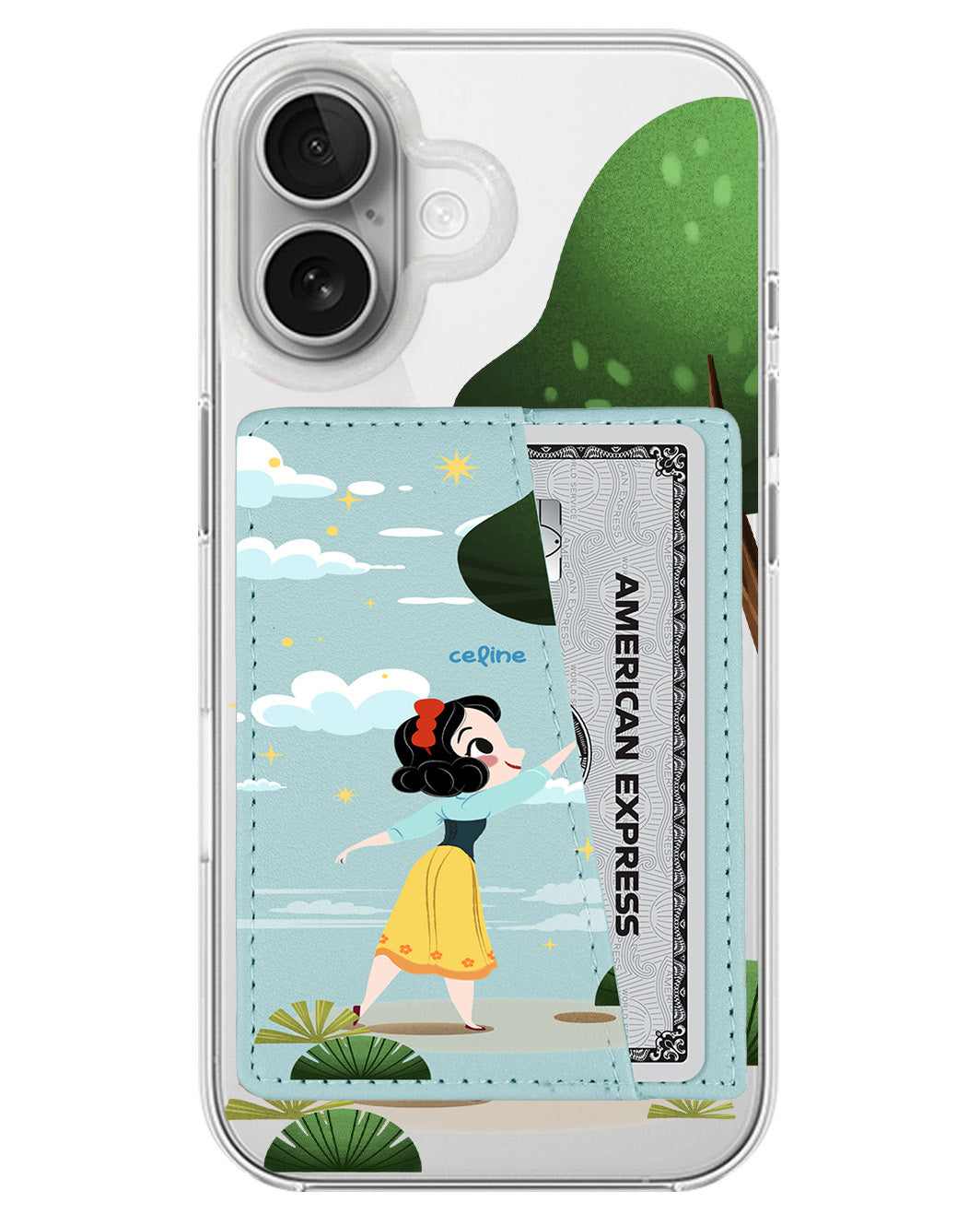 iPhone Leather Wallet Case - Snow White