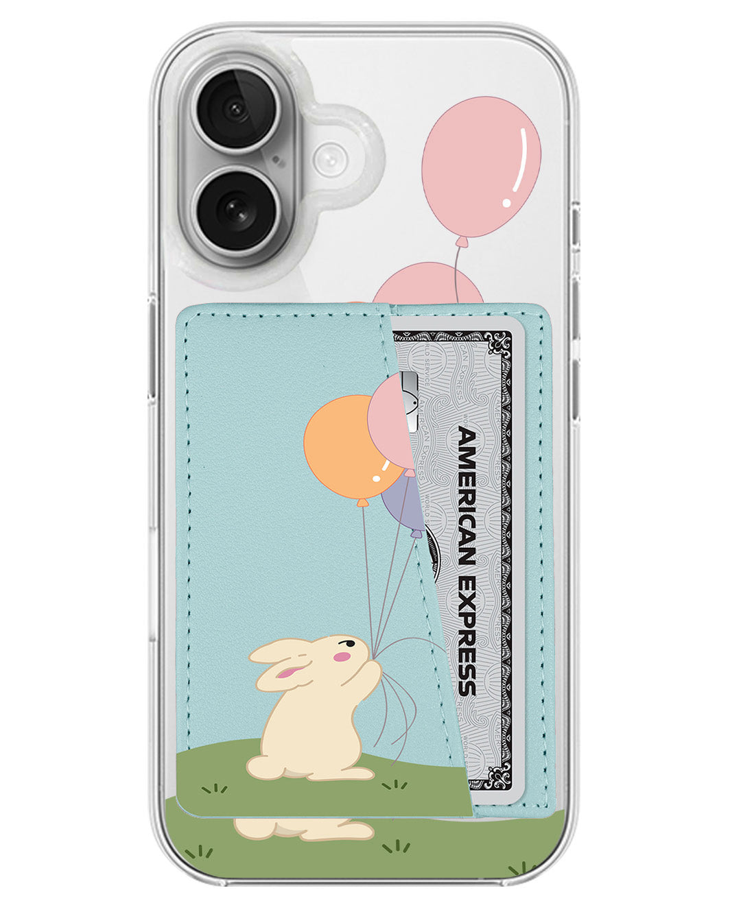 iPhone Leather Wallet Case - Bunny