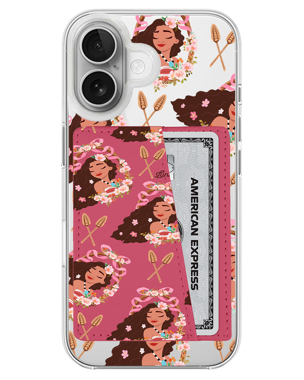 iPhone Leather Wallet Case - Moana