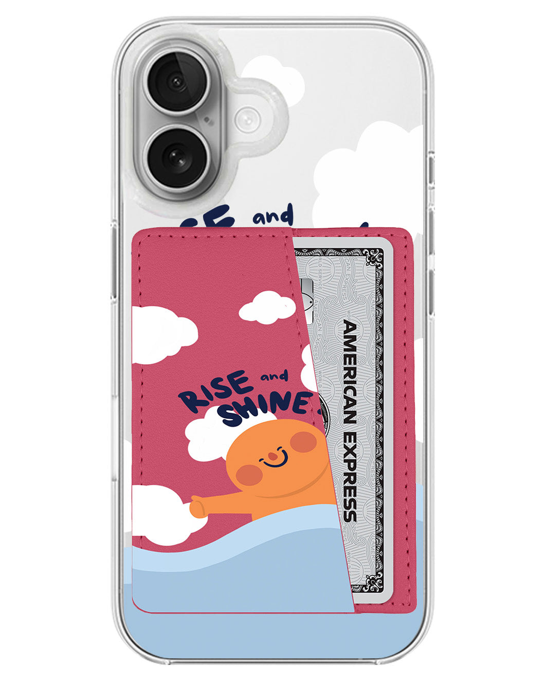 iPhone Leather Wallet Case - Rise And Shine