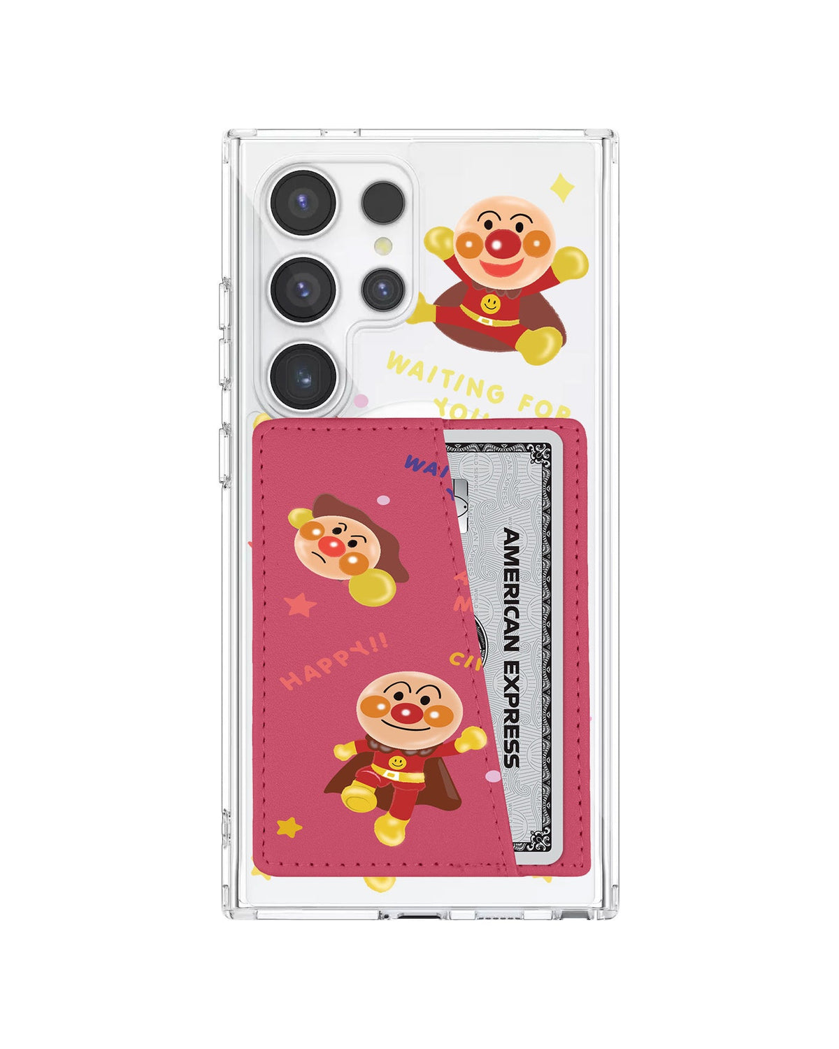 Android Leather Wallet Case - Waiting For U Anpanman