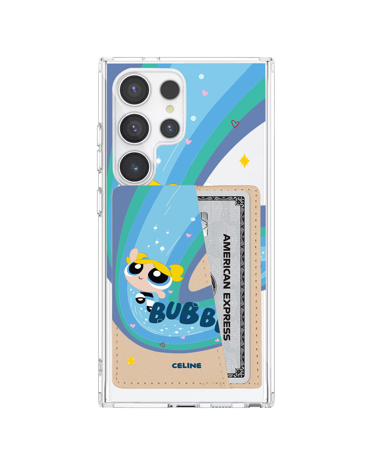 Android Leather Wallet Case - Bubbles