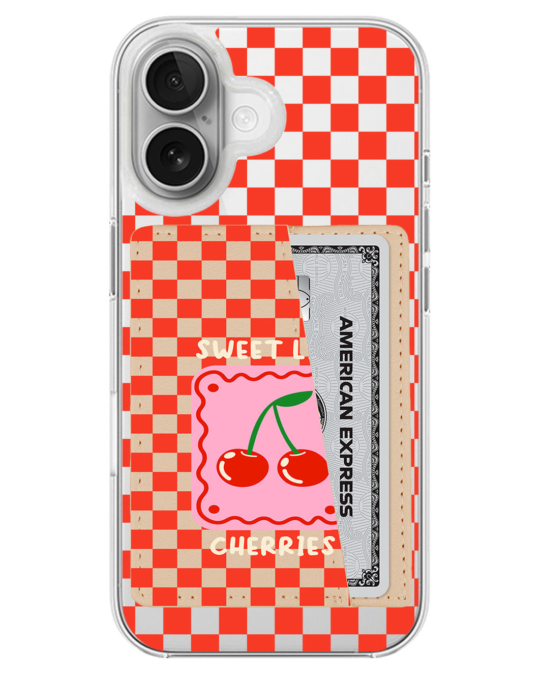iPhone Leather Wallet Case - Sweet Like Cherries