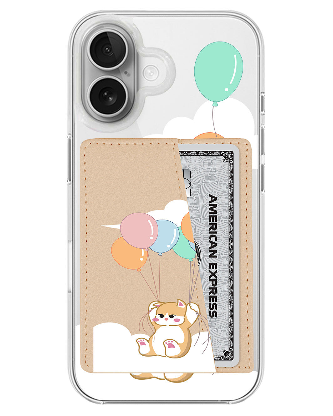 iPhone Leather Wallet Case - Kitten
