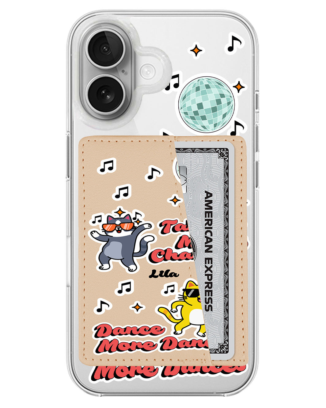 iPhone Leather Wallet Case - Dance Pawty