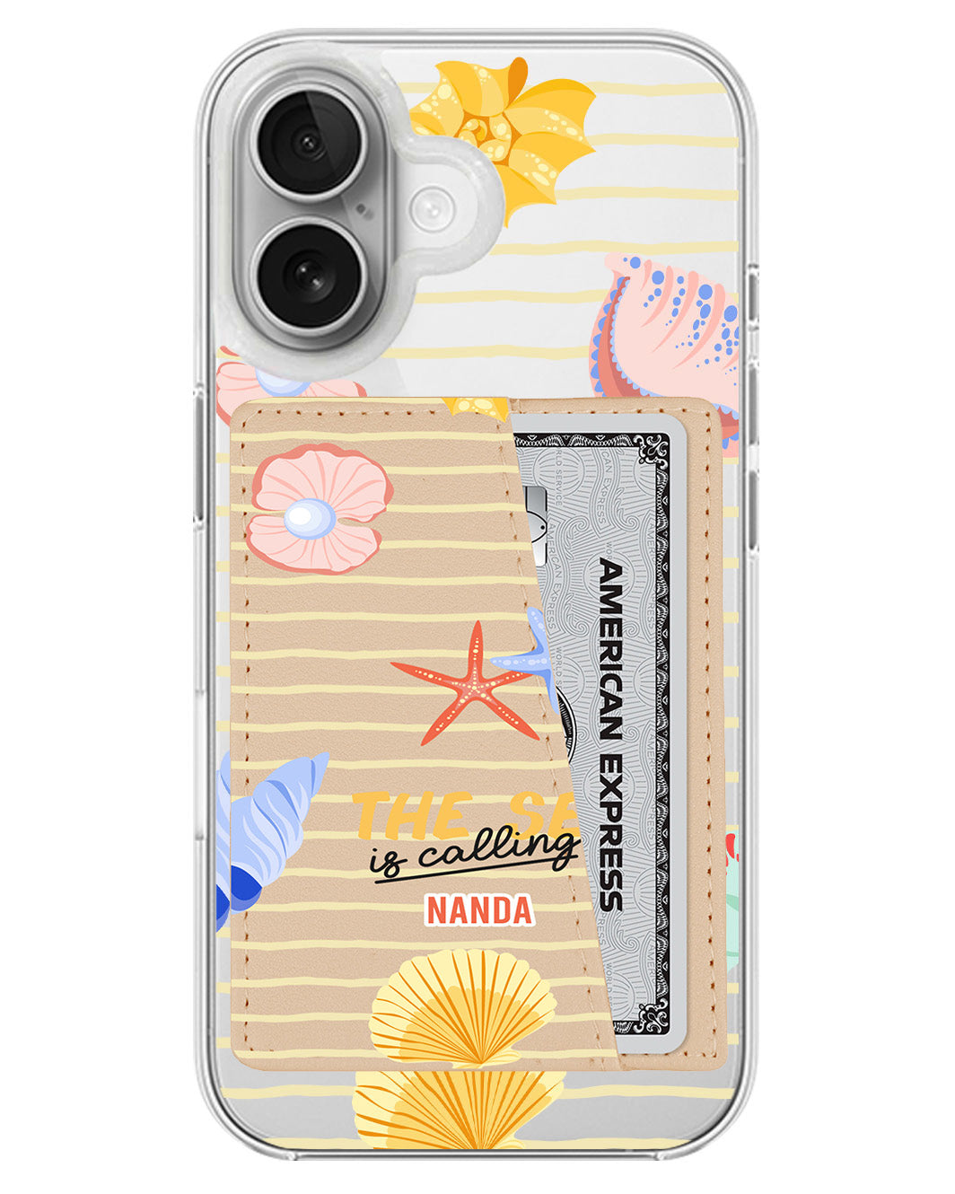 iPhone Leather Wallet Case - Sea Is Calling