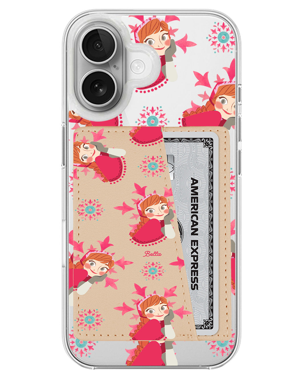 iPhone Leather Wallet Case - Anna
