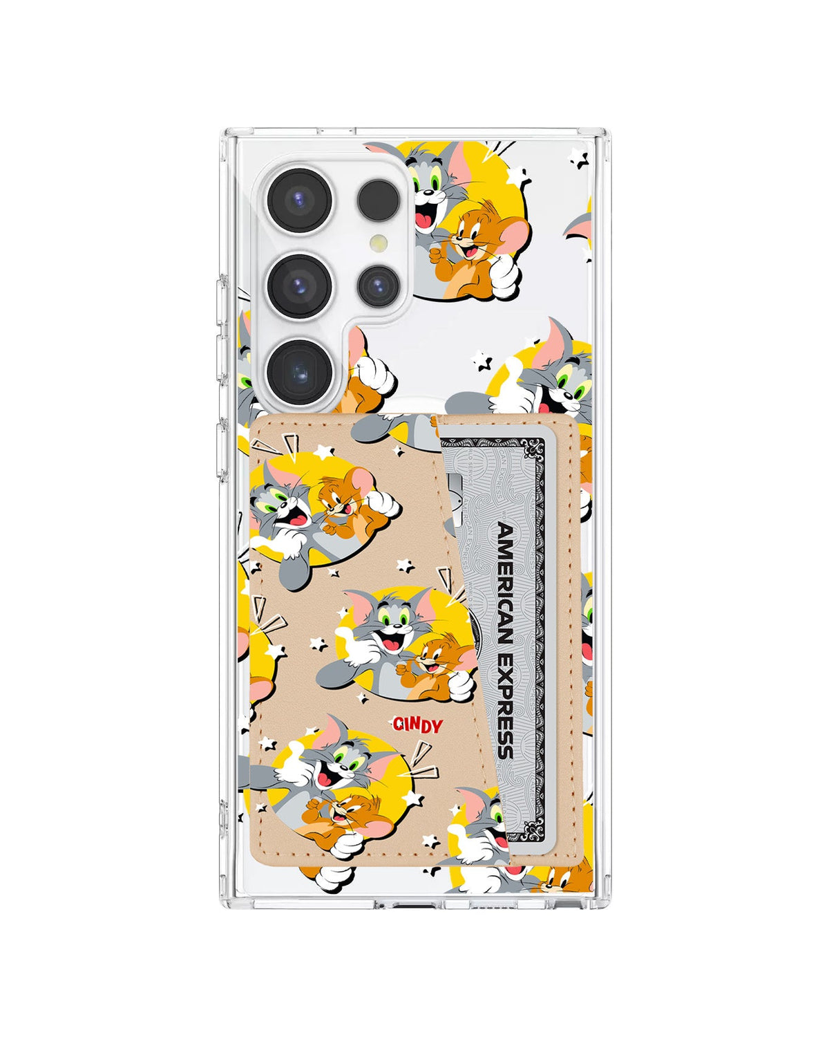 Android Leather Wallet Case - Tom And Jerry
